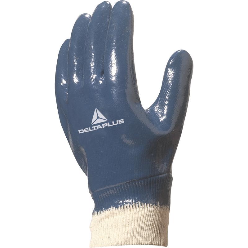 Gants nitrile tout enduit, poignet tricot