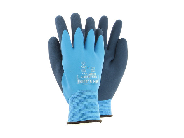 Gants de travail impermeable, double couche nitrile