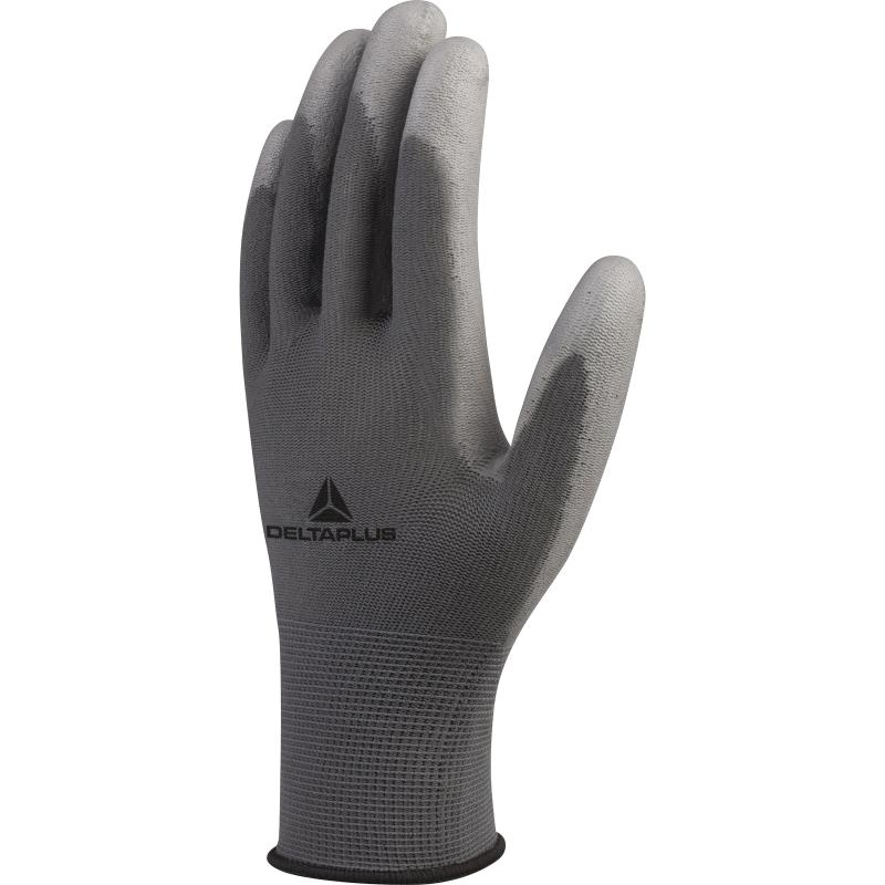 gants manutention polyester, paume enduit PU ( par 10 paires)