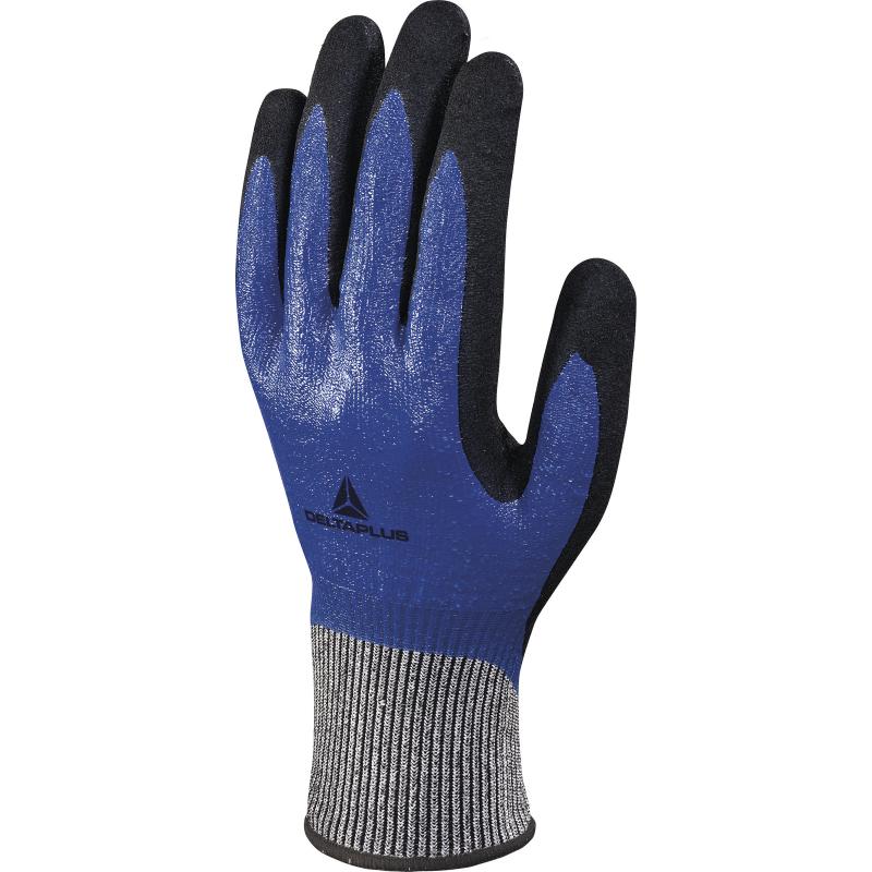 Gant tricot Deltanocut - double enduction nitrile, jauge 13, classe D