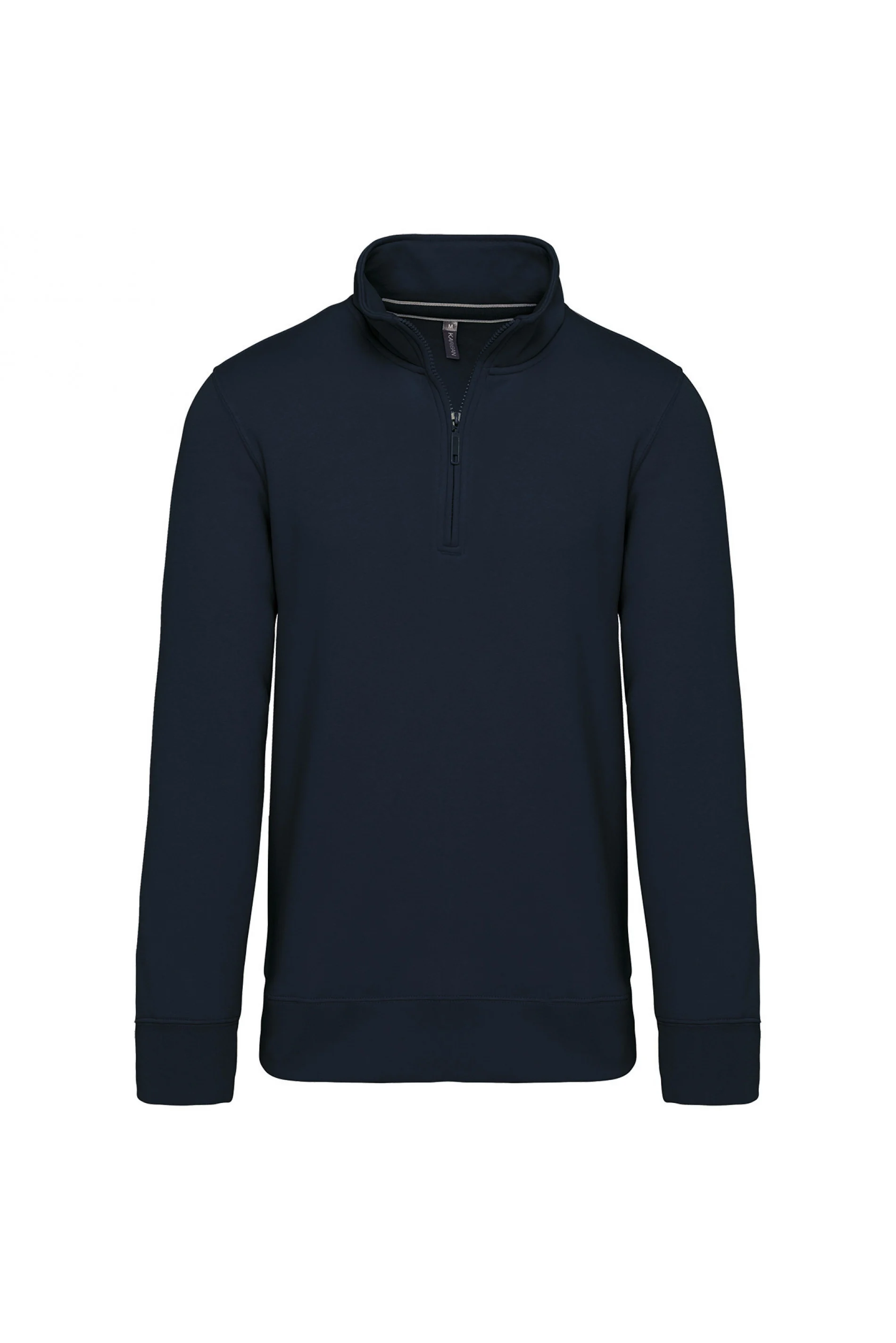 K487 - Sweat-shirt col zippé, lavable 60°