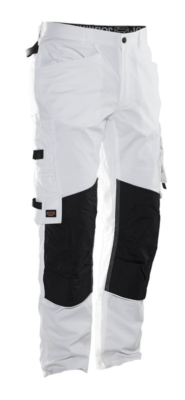 2130 Pantalon de peintre C48 blanc/noir