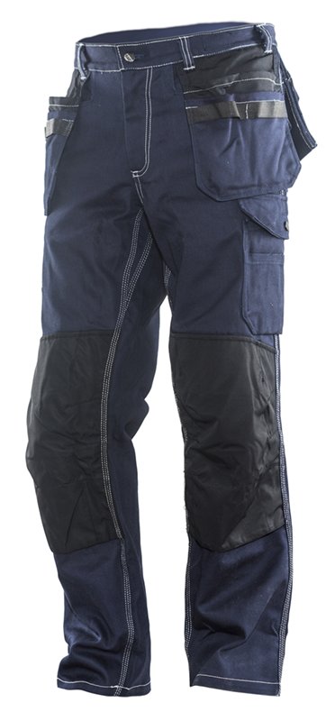 2200 Pantalon d'artisan Coton C52 bleu marine/noir
