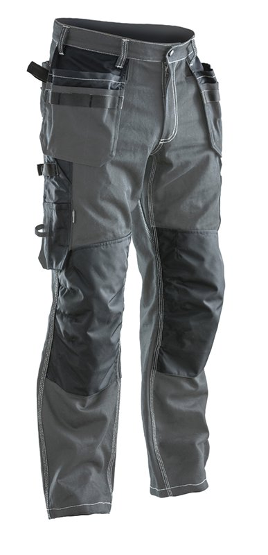 2200 Pantalon d'artisan Coton C152 gris foncé/noir
