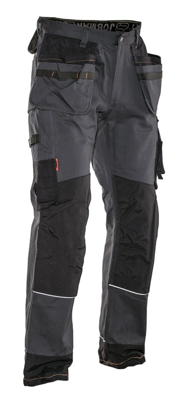 2732 Pantalon d'artisan Coton C146 gris foncé/noir