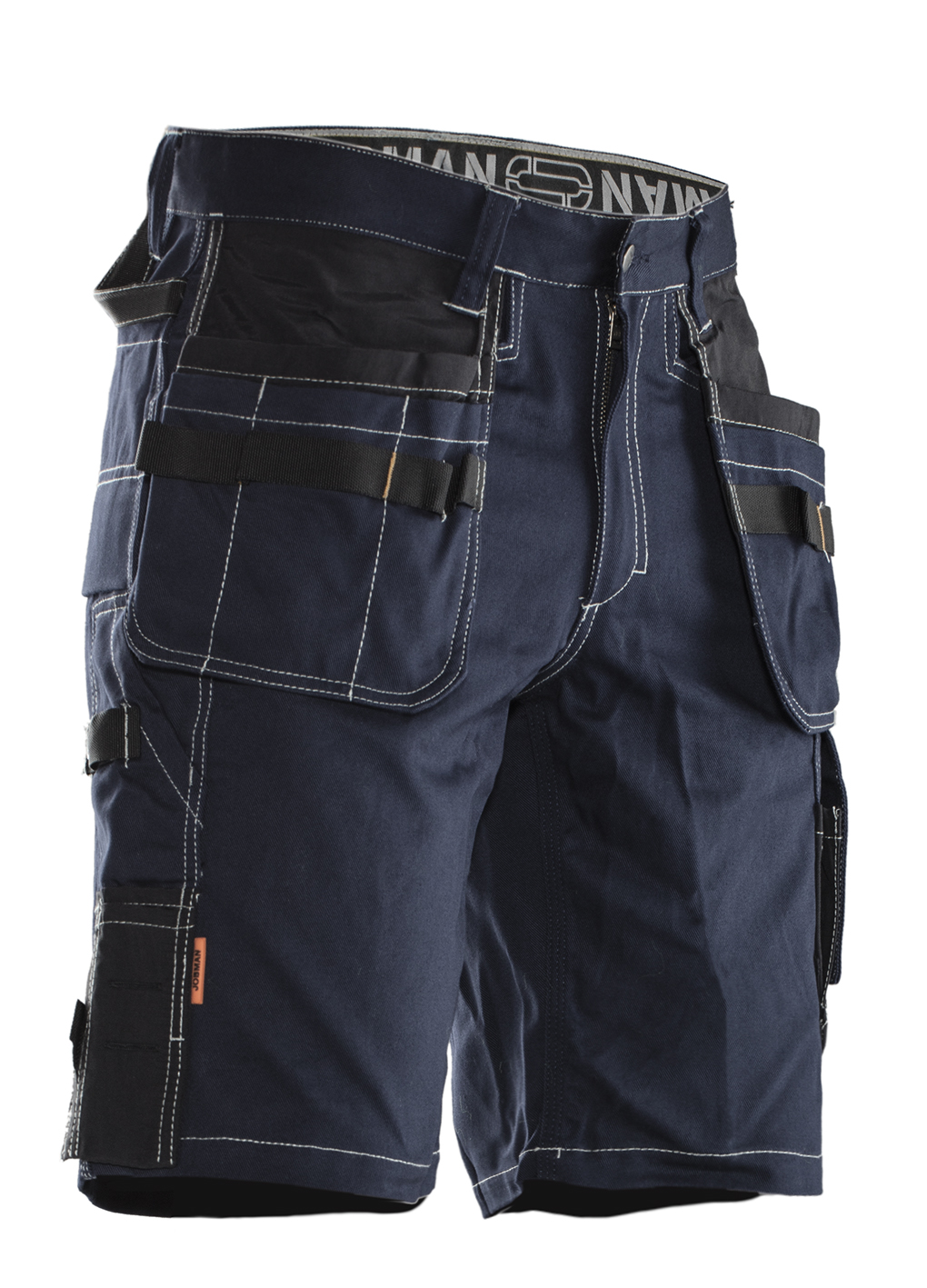 2733 Short d'artisan Coton C52 bleu marine/noir