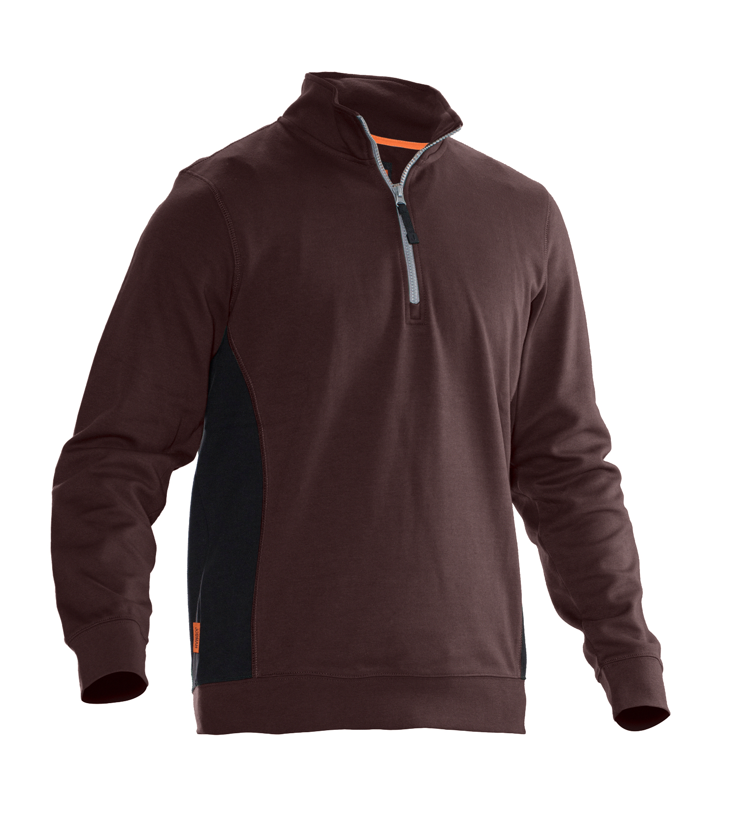 5401 SWEATSHIRT 1/2 FERMETURE ÉCLAIR XS marron/noir