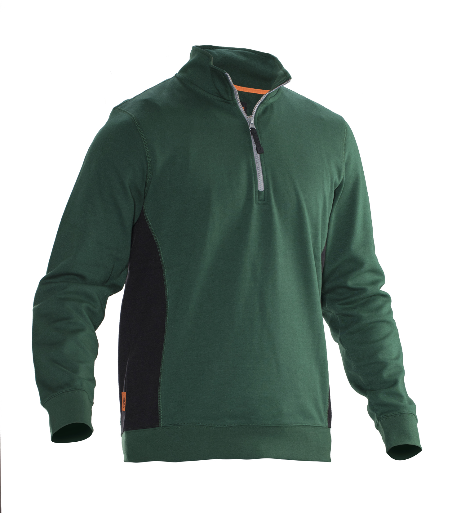 5401 SWEATSHIRT 1/2 FERMETURE ÉCLAIR 4XL vert forêt/noir