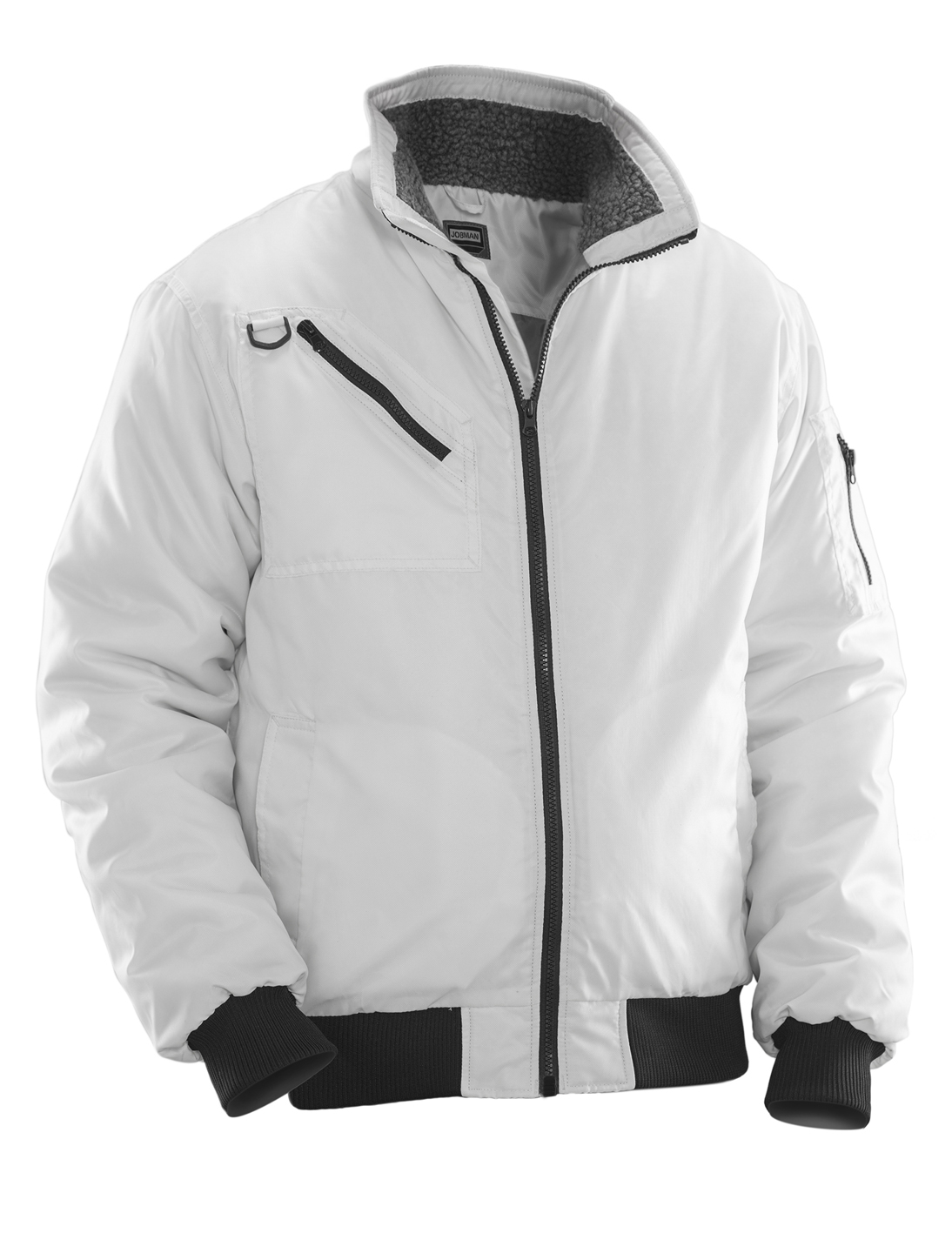 1357 Blouson aviateur L blanc