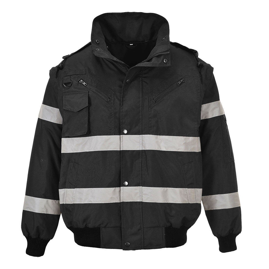 Portwest S435 - Blouson type Bomber 3 en 1, bandes réfléchissantes