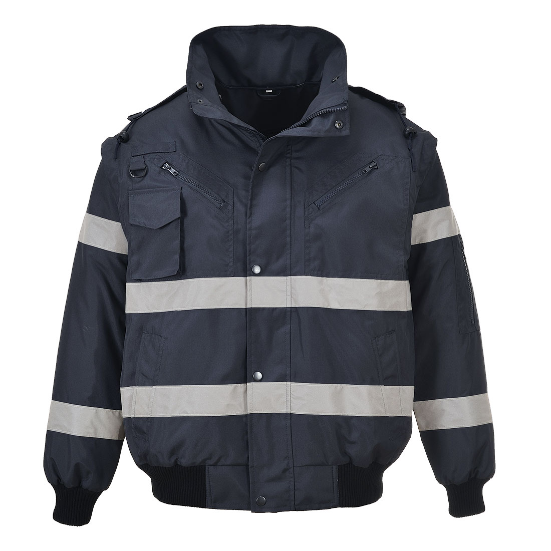 Portwest S435 - Blouson type Bomber 3 en 1, bandes réfléchissantes