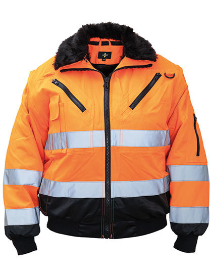 Robust 4-in-1 Hi-Vis Pilot Jacket Oslo