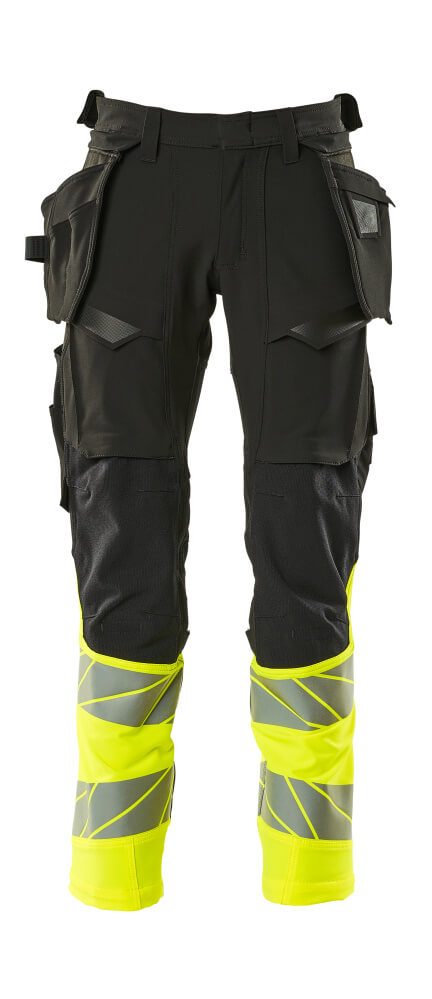 Pantalon Stretch, hydrofuge, poches flottantes, EN20471 classe 1