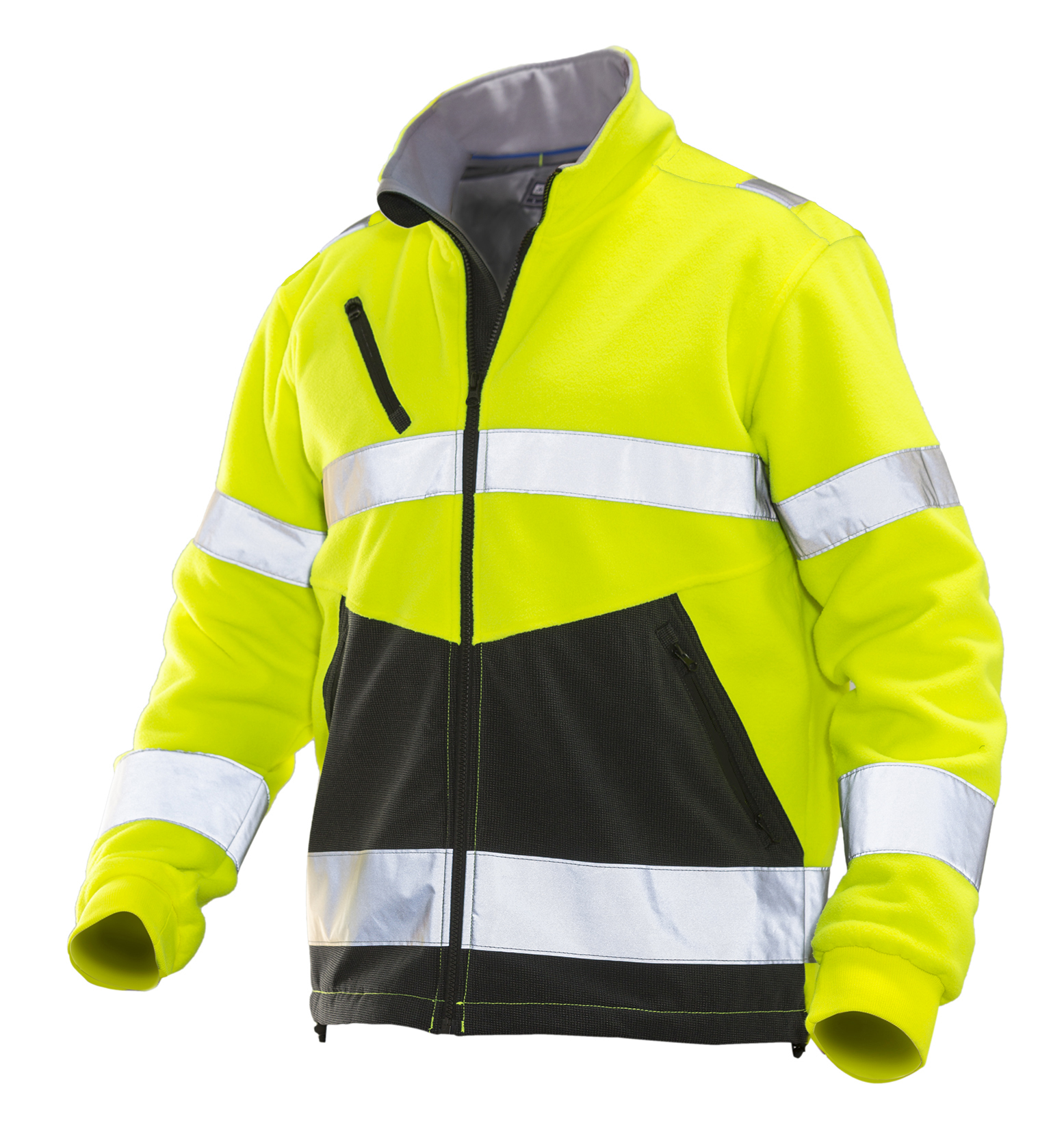 1241 Veste polaire Hi-Vis L jaune/noir