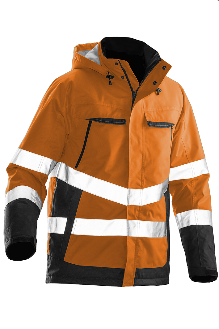 1383 VESTE DOUBLÉE HI-VIS S orange/noir