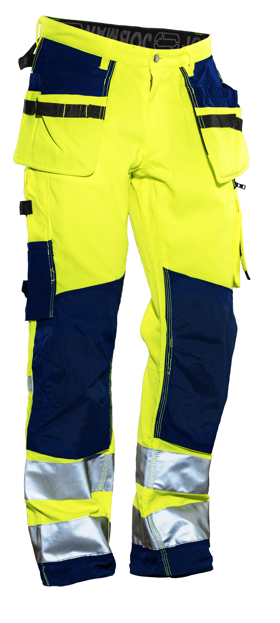 2222 Pantalon d'artisan Star HI-VIS D116 jaune/bleu marine