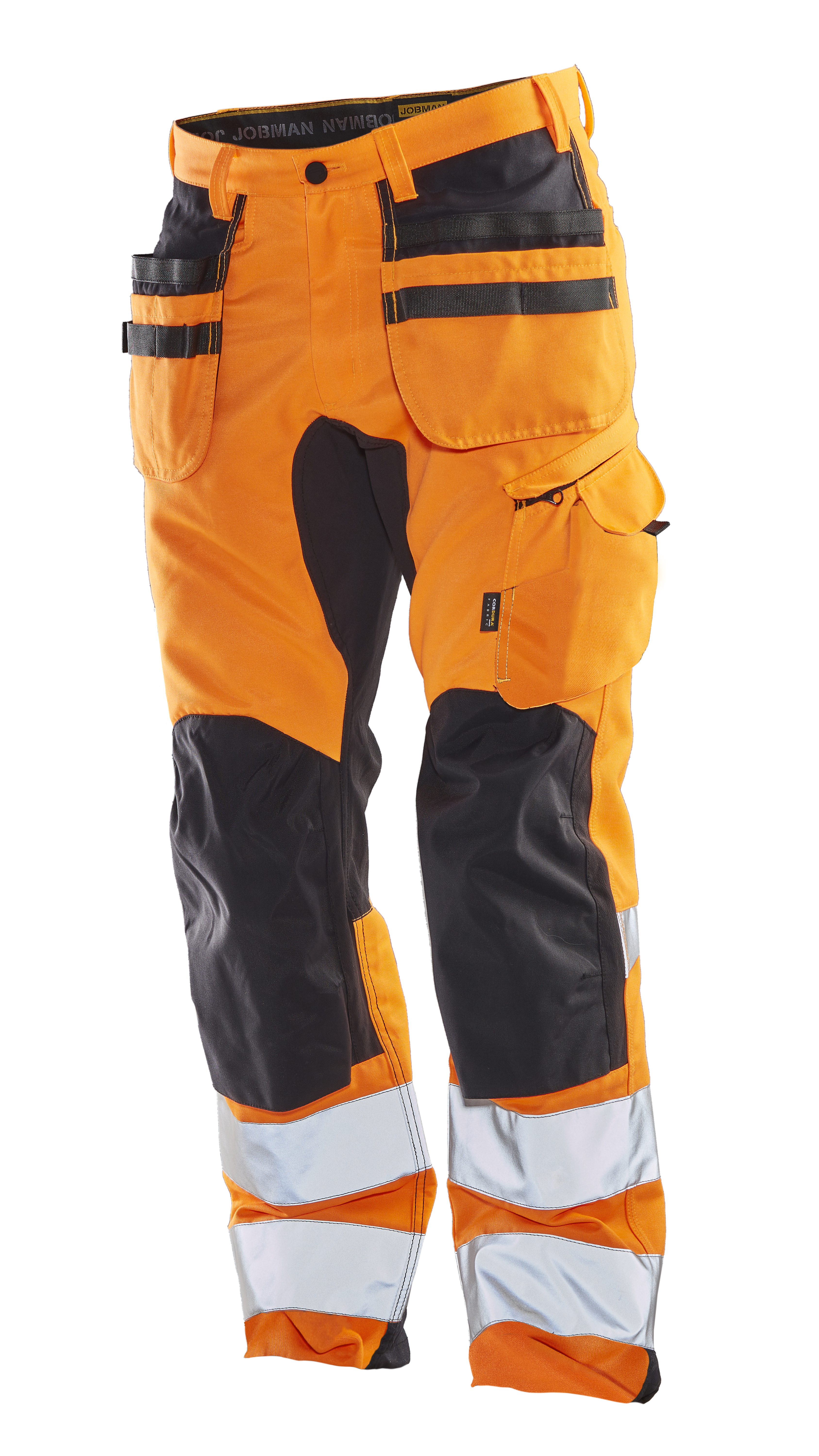 2240 Pantalon d'artisan stretch Hi-Vis D116 orange/noir