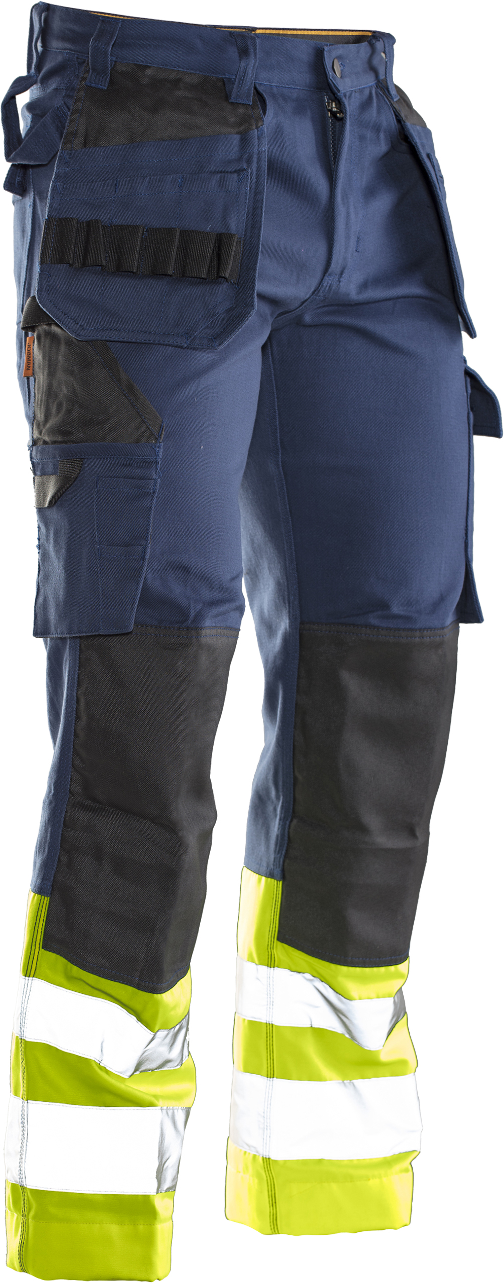 2277 PANTALON D'ARTISAN HI-VIS D100 bleu marine/jaune