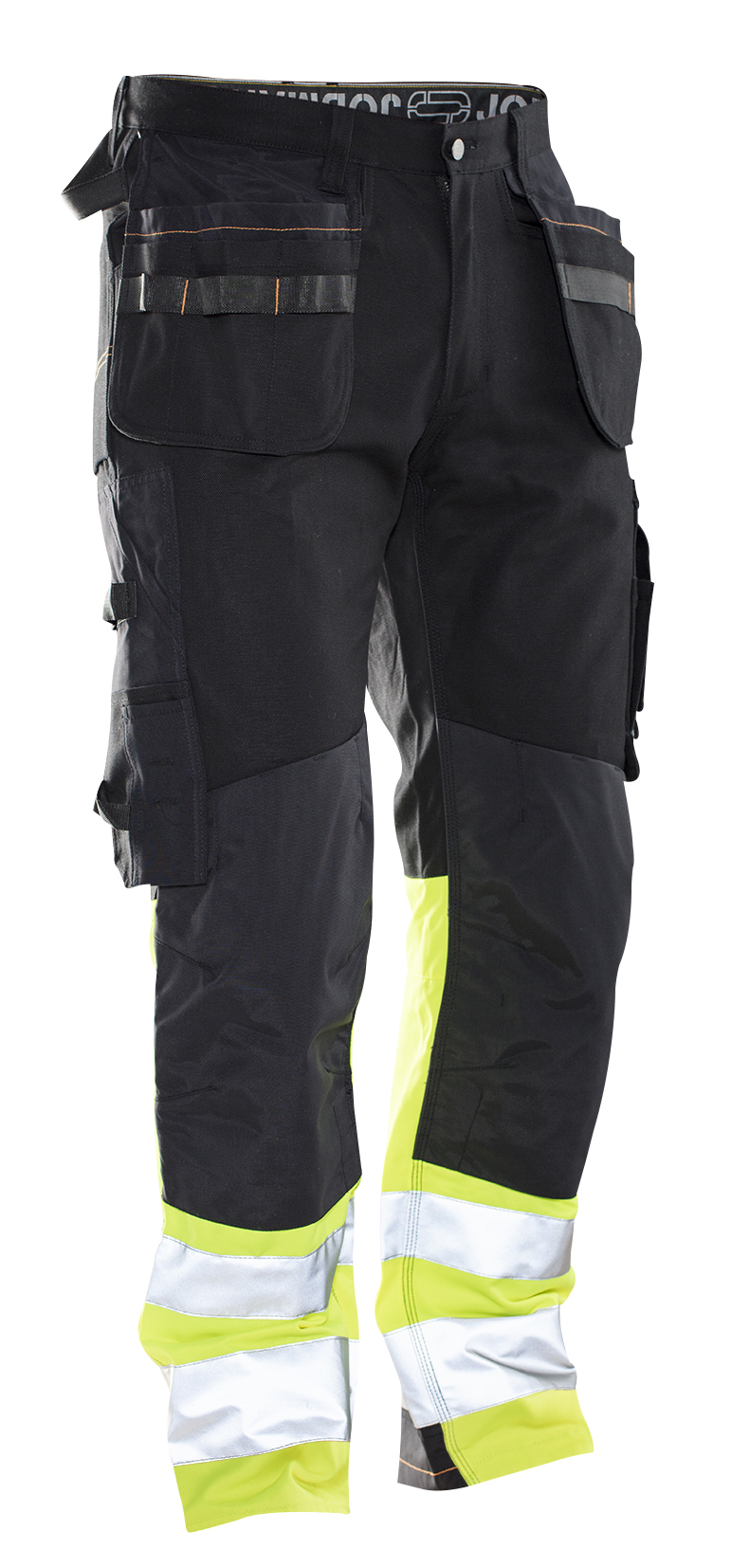 2297 Pantalon d'artisan Coton Hi-Vis C44 noir/jaune