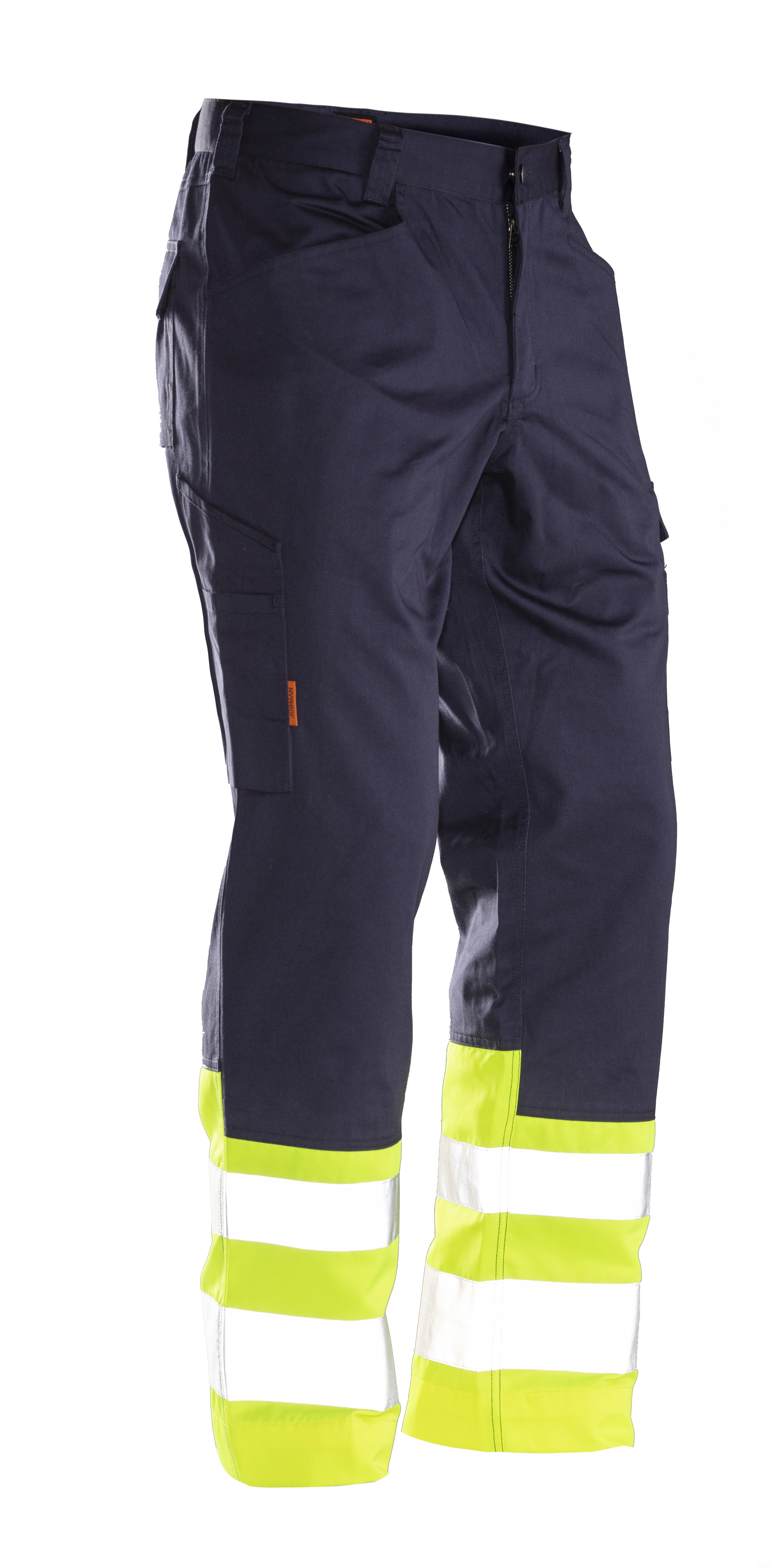 2314 PANTALON DE SERVICE HI-VIS C46 bleu marine/jaune