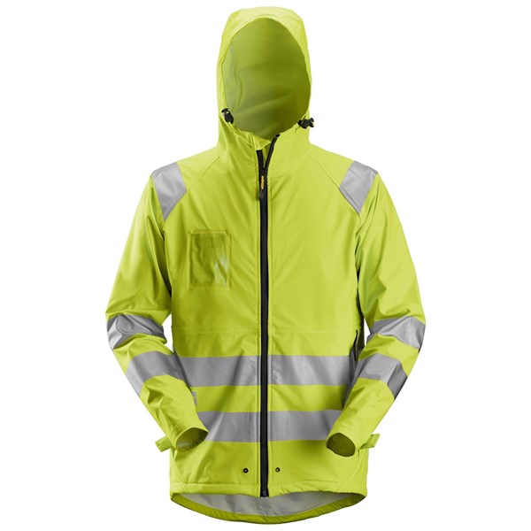 Snickers 8233 - Veste de pluie PU haute visibilité, Classe 3