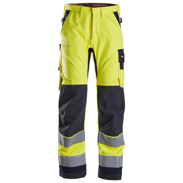 Snickers 6360 - PW pantalon de travail, haute visibilité, Classe 2