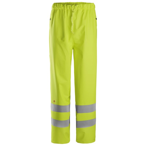 Snickers 8267 - PW Pantalon de pluie en PU, classe 2, haute visibilité