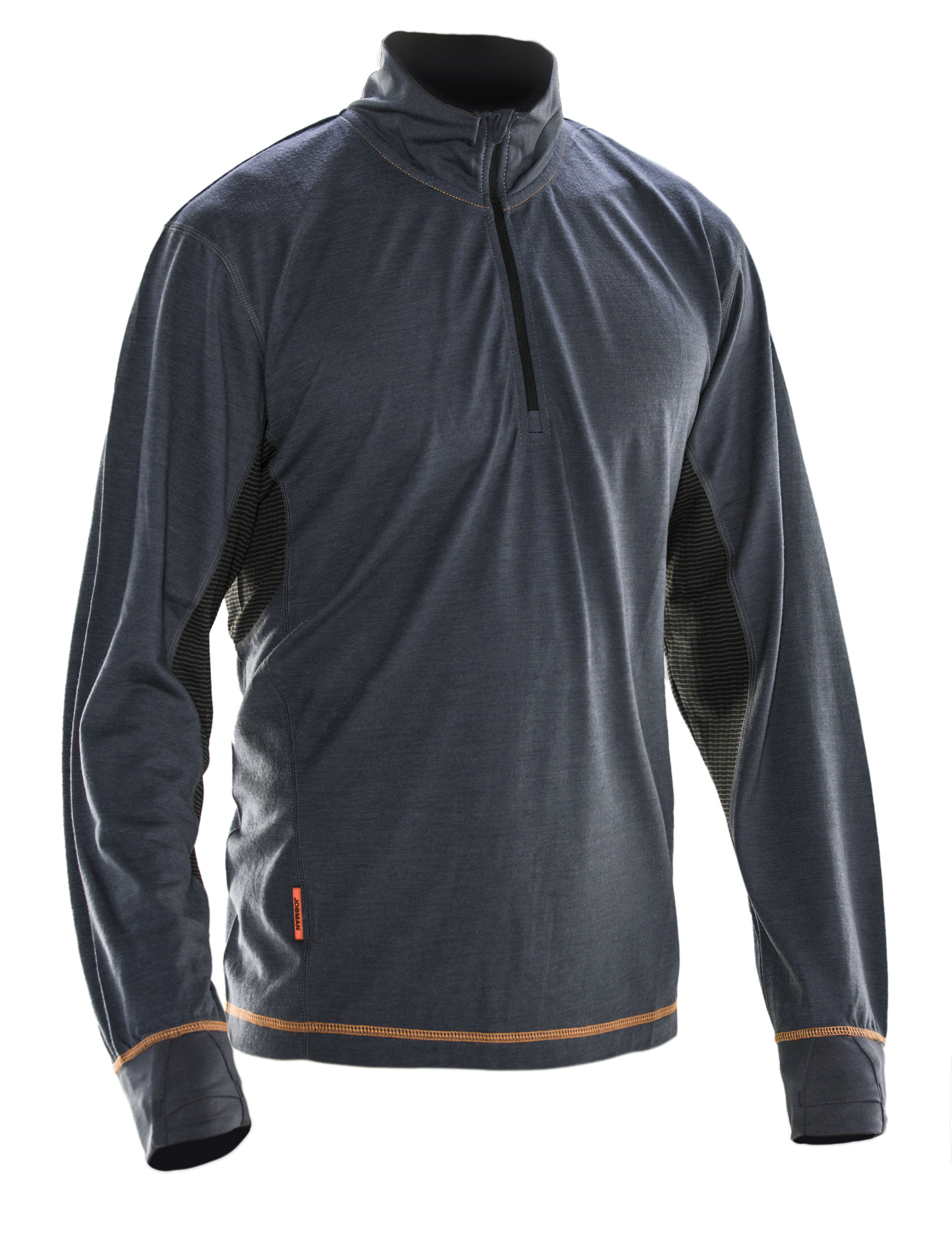 5596 Sweatshirt Dry-tech™ en laine mérinos XL gris foncé/noir